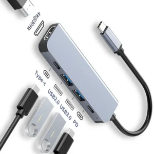 USB C Hub To 4K HDMI-USB 3.0-USB-2.0