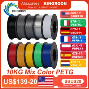 10KG 1.75mm PETG 3D Printing Filament